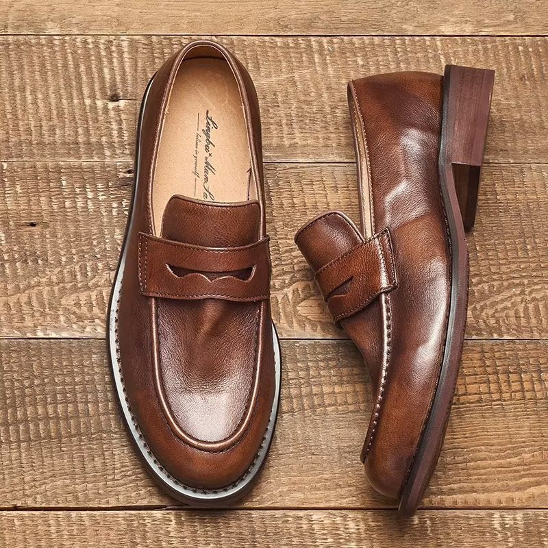 Ανδρικά Loafers Modish Slip On Penny - Καφές