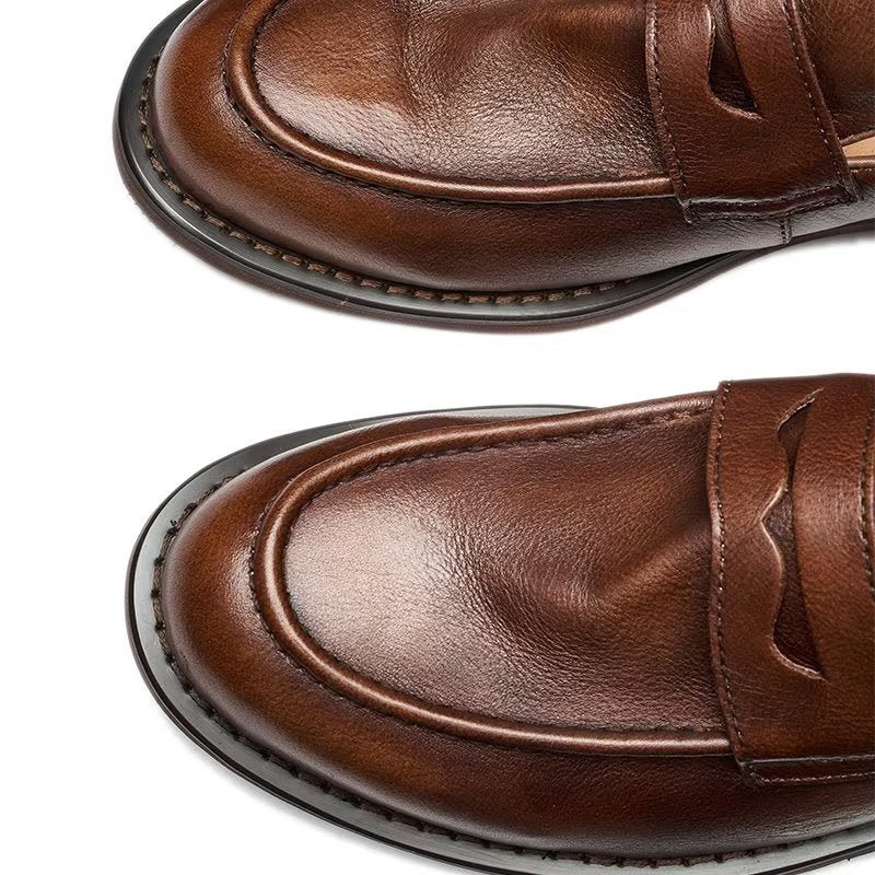 Ανδρικά Loafers Modish Slip On Penny - Καφές