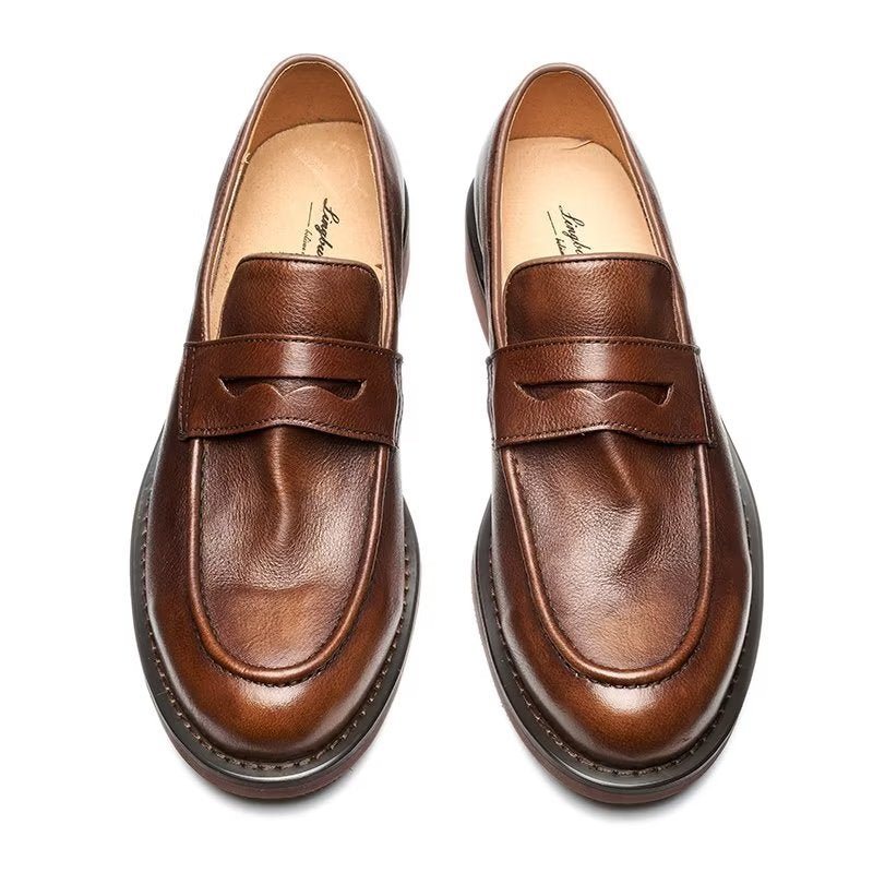 Ανδρικά Loafers Modish Slip On Penny - Καφές