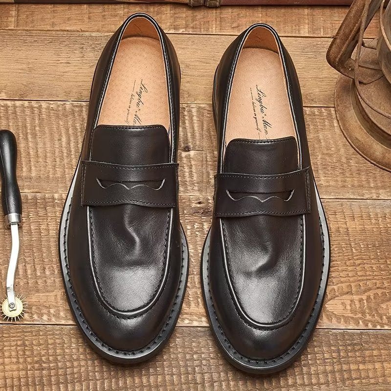 Ανδρικά Loafers Modish Slip On Penny - Μαύρο