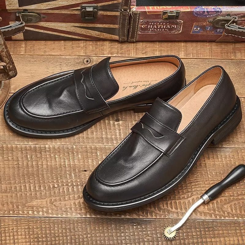 Ανδρικά Loafers Modish Slip On Penny - Μαύρο