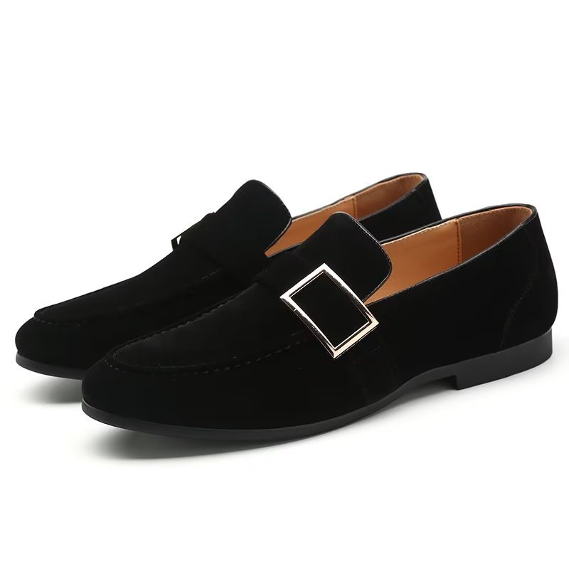 Ανδρικά Loafers Modish Ανάγλυφα Slip-on - Μαύρο