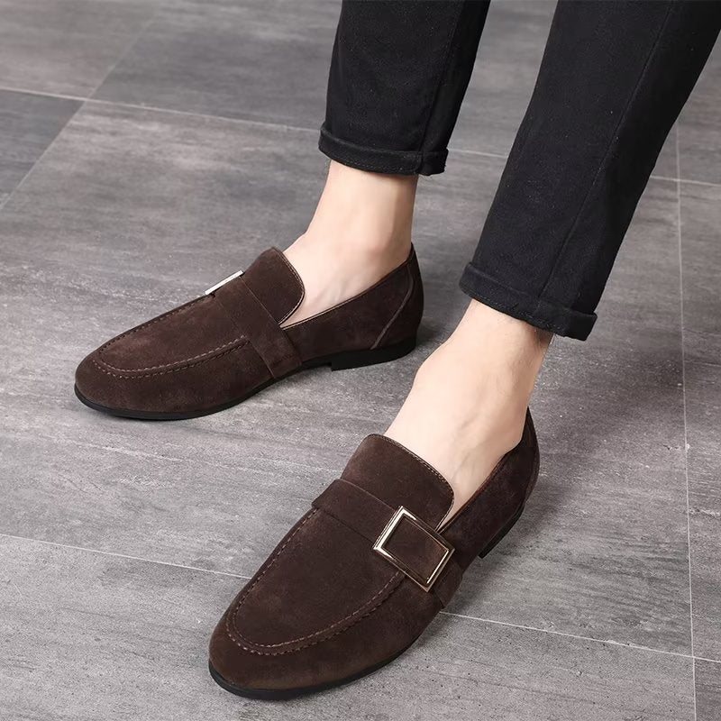 Ανδρικά Loafers Modish Ανάγλυφα Slip-on - Καφέ