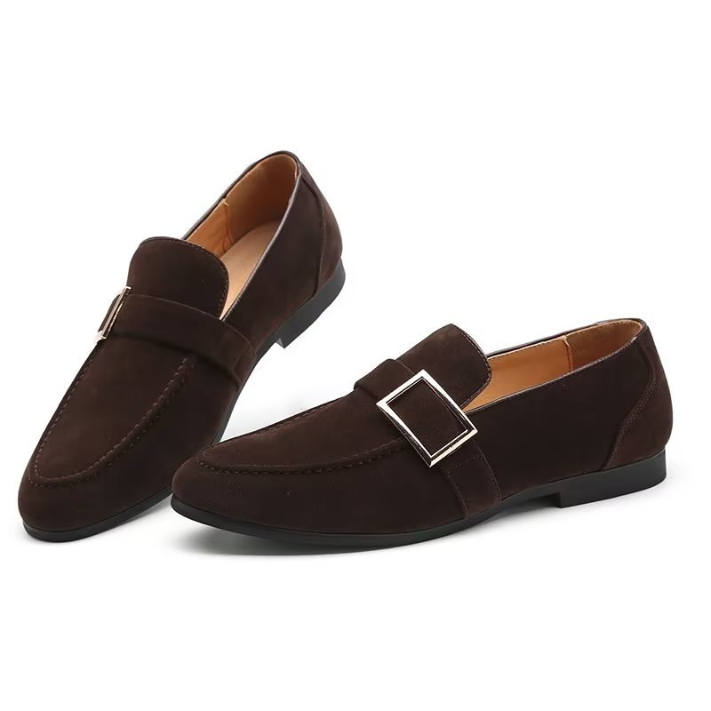 Ανδρικά Loafers Modish Ανάγλυφα Slip-on - Καφέ