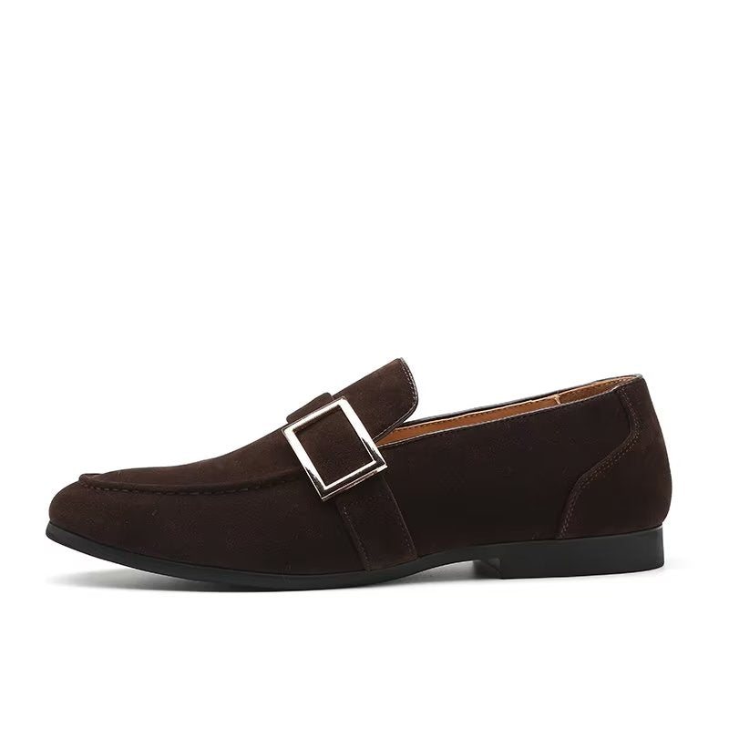 Ανδρικά Loafers Modish Ανάγλυφα Slip-on - Καφέ