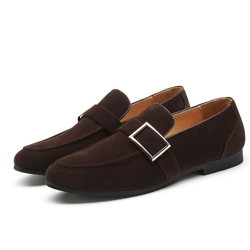 Ανδρικά Loafers Modish Ανάγλυφα Slip-on - Καφέ