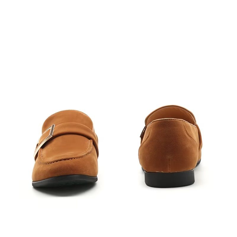 Ανδρικά Loafers Modish Ανάγλυφα Slip-on - Καφέ