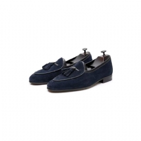 Ανδρικά Loafers Round Toe Slip On Δερμάτινα