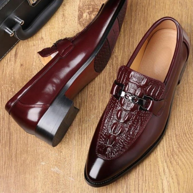 Ανδρικά Loafers Slip-on - Κόκκινο