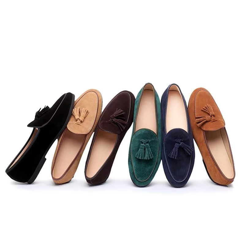 Ανδρικά Loafers Slip-on Suede - Καφές