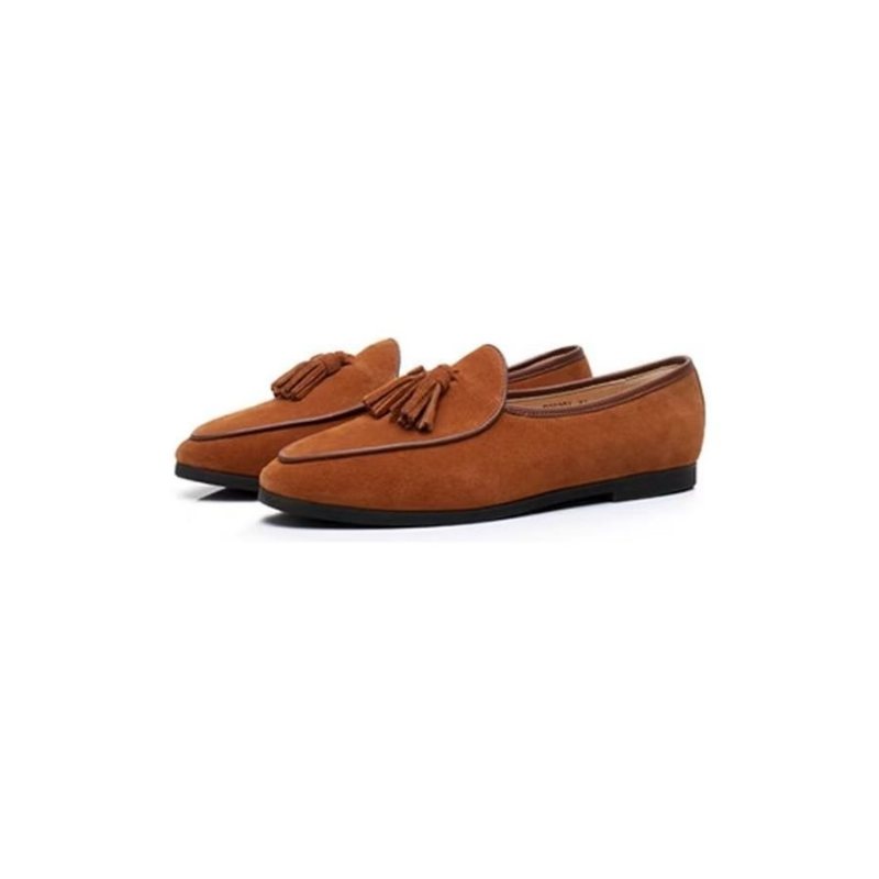 Ανδρικά Loafers Slip-on Suede - Καφές