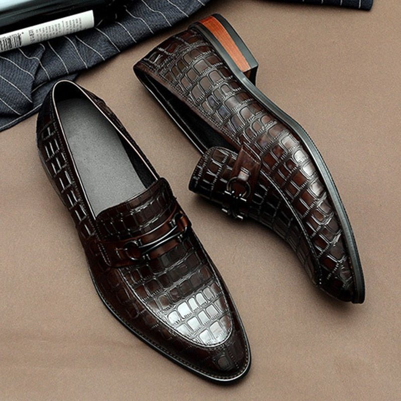 Ανδρικά Loafers Slip-on Φόρεμα - Καφές