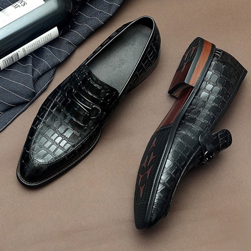 Ανδρικά Loafers Slip-on Φόρεμα - Μαύρο