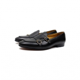 Ανδρικά Loafers Suave Leather Monk Strap Wedding