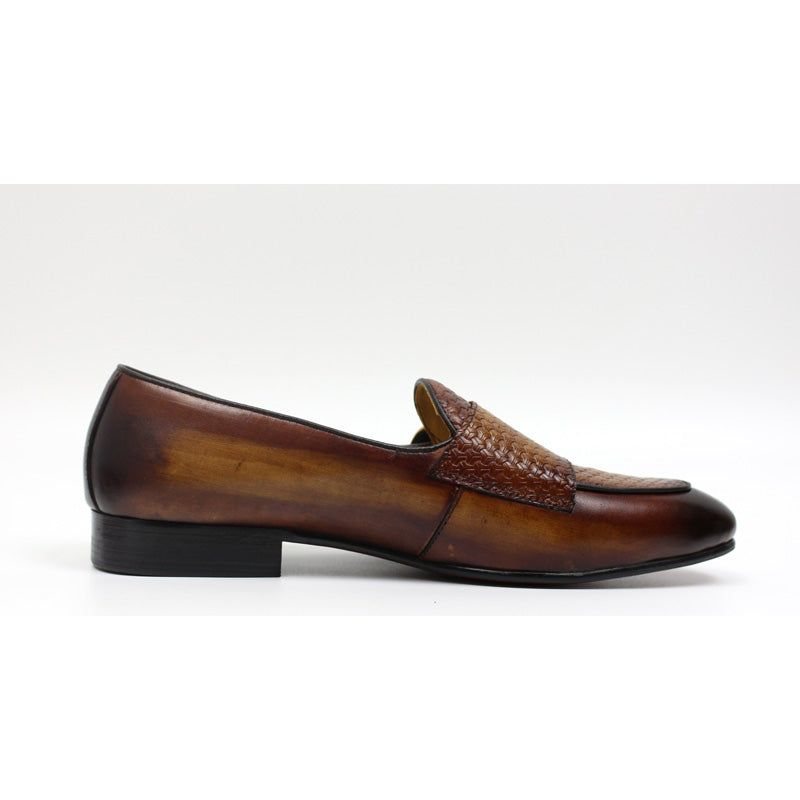 Ανδρικά Loafers Suave Leather Monk Strap Wedding - Καφές