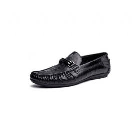 Ανδρικά Loafers Vintage Δέρμα Κροκόδειλου Exotic Brogue