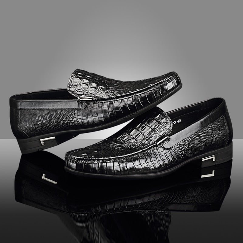 Ανδρικά Loafers Αδιάβροχα Slip-on Loafer Παπούτσια - Μαύρο 