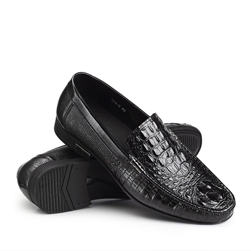 Ανδρικά Loafers Αδιάβροχα Slip-on Loafer Παπούτσια - Μαύρο 