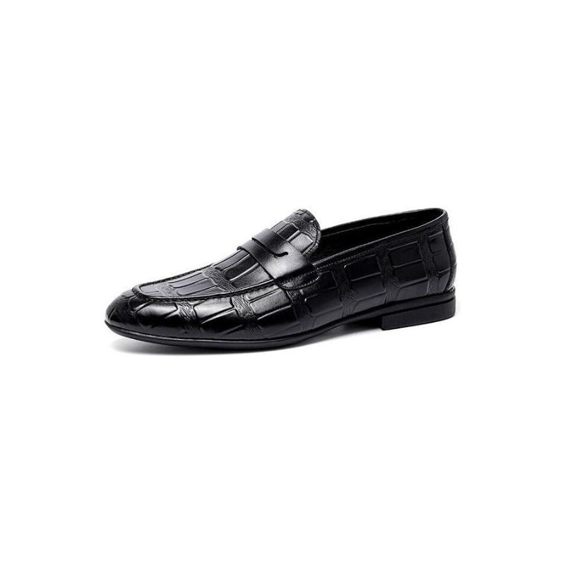 Ανδρικά Loafers Γνήσιο Δέρμα Ανάγλυφο Slip-on Elegance