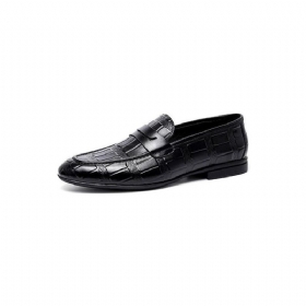 Ανδρικά Loafers Γνήσιο Δέρμα Ανάγλυφο Slip-on Elegance