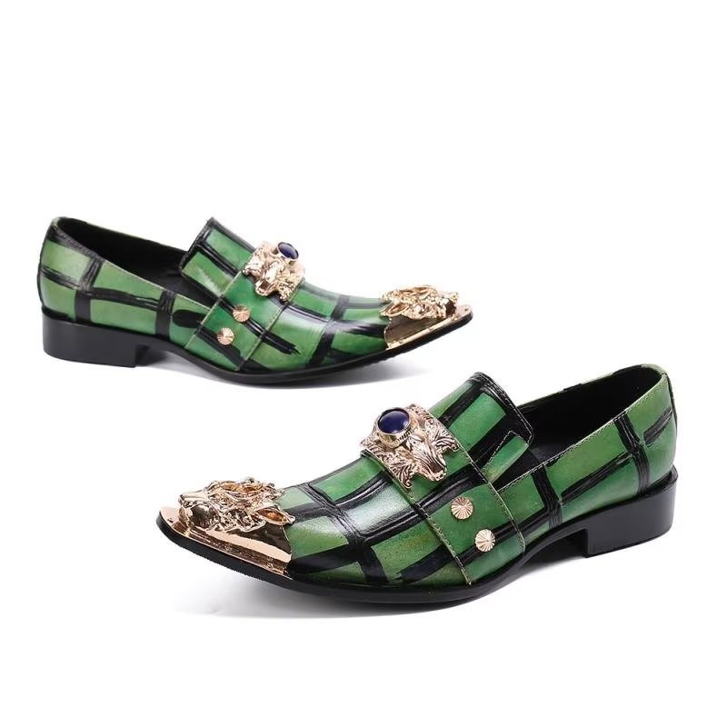 Ανδρικά Loafers Δερμάτινα Slip-on - Πράσινο