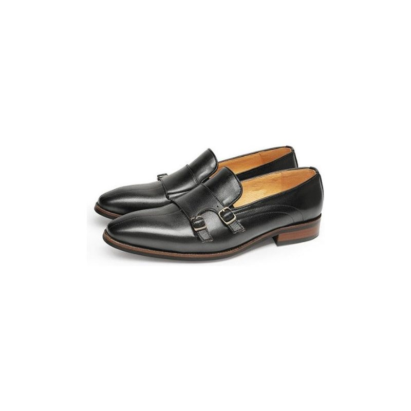 Ανδρικά Loafers Εκλεπτυσμένο Exotic Leather Monk Strap Party