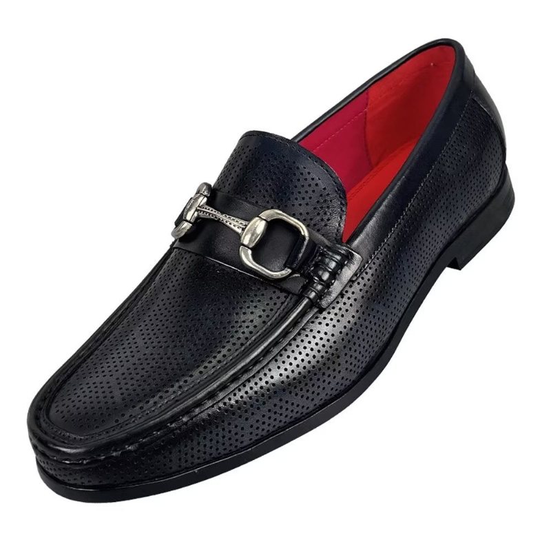 Ανδρικά Loafers Κομψά Slip On Από Γνήσιο Δέρμα - Μαύρο