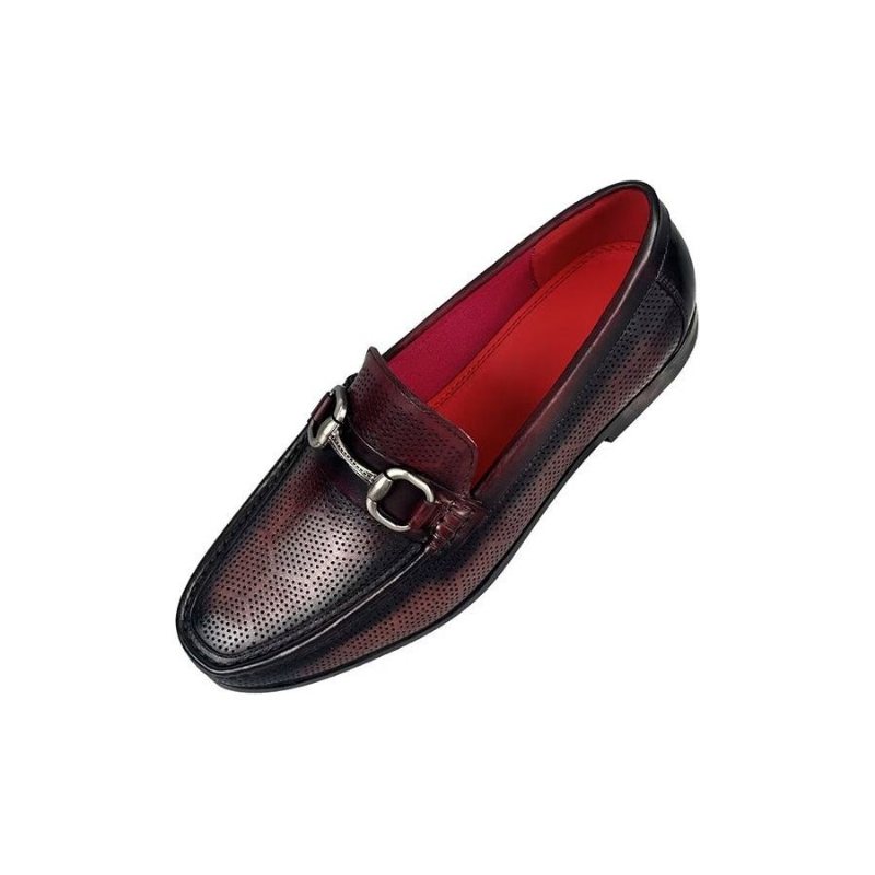 Ανδρικά Loafers Κομψά Slip On Από Γνήσιο Δέρμα - Καφέ