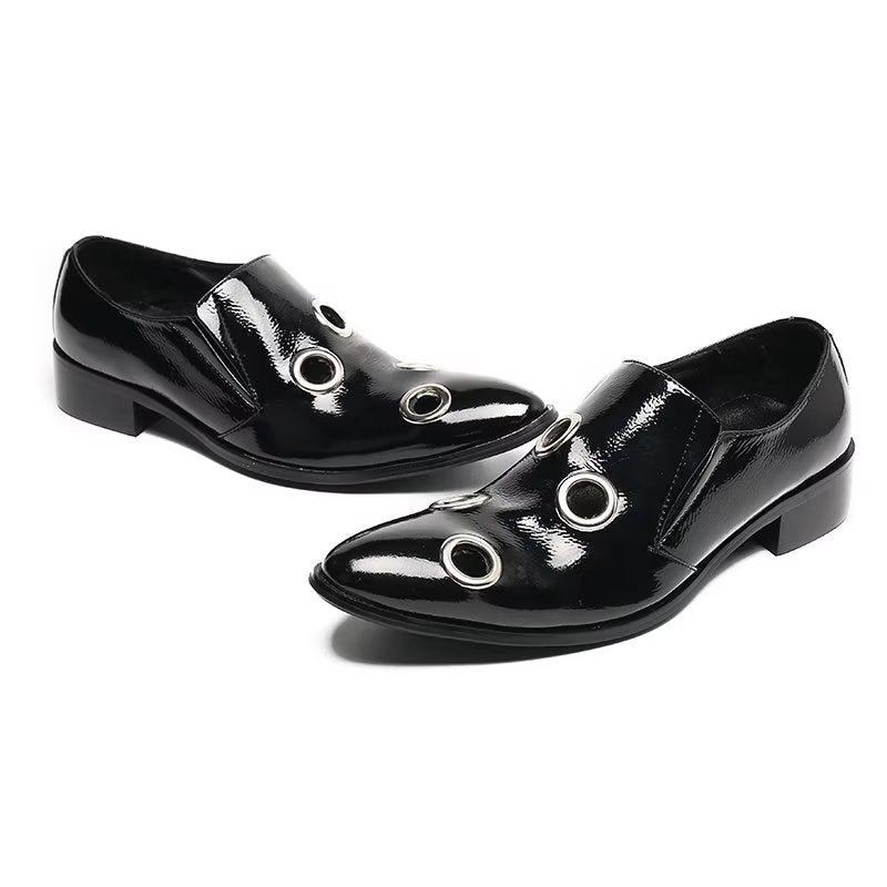 Ανδρικά Loafers Με Φανταχτερά Μοτίβα Slip-on - Μαύρο