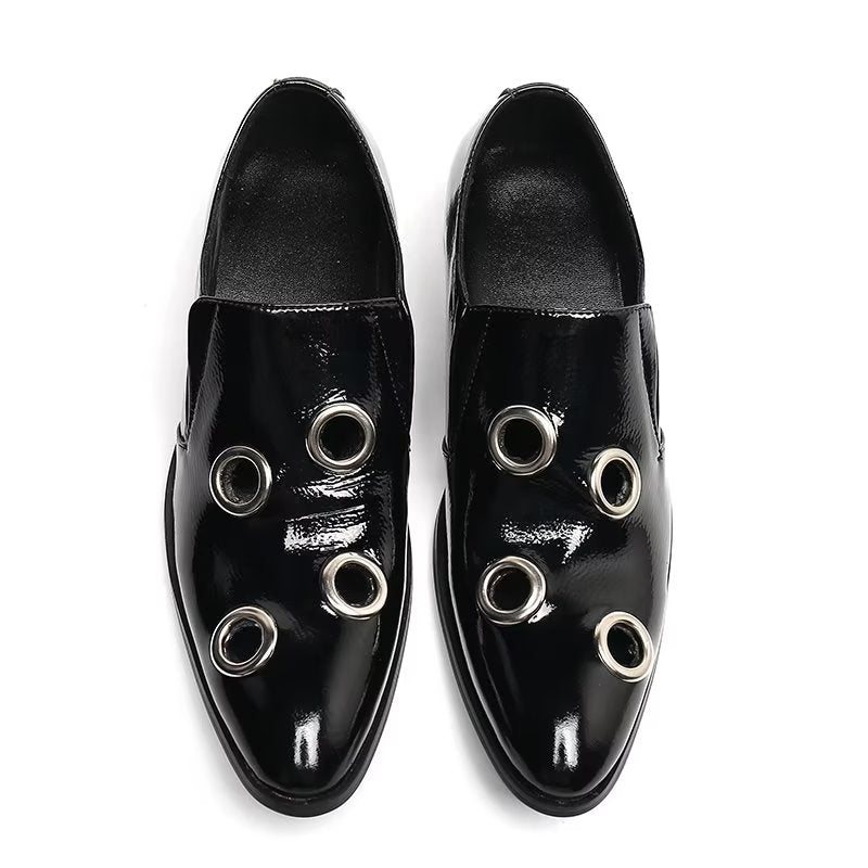 Ανδρικά Loafers Με Φανταχτερά Μοτίβα Slip-on - Μαύρο