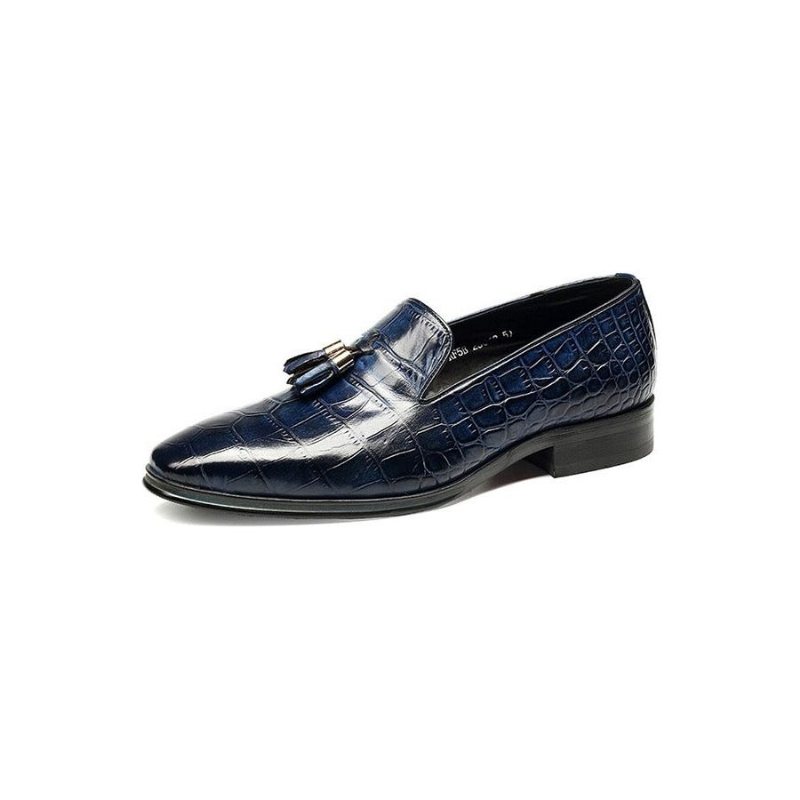 Ανδρικά Loafers Πολυτέλεια Alligator Tassel Slip-on - Μπλε 