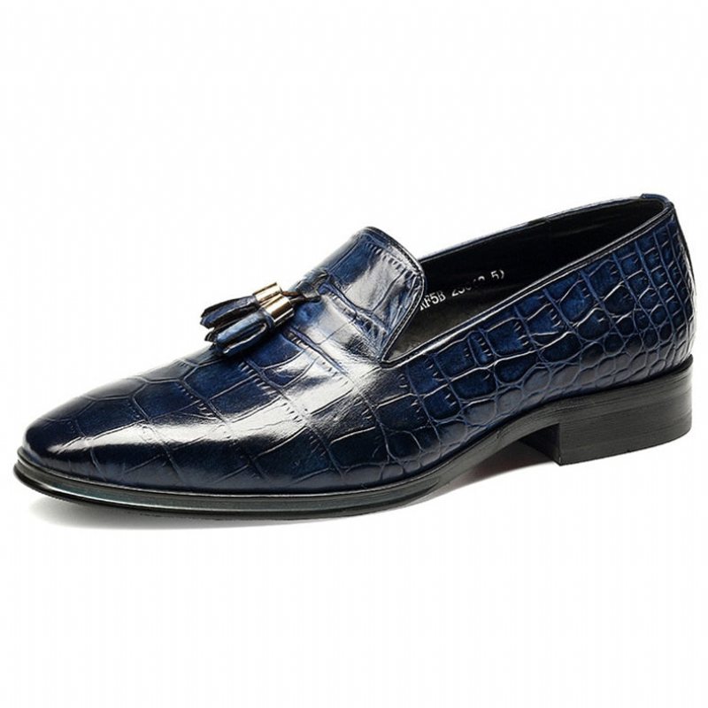 Ανδρικά Loafers Πολυτέλεια Alligator Tassel Slip-on - Μπλε 