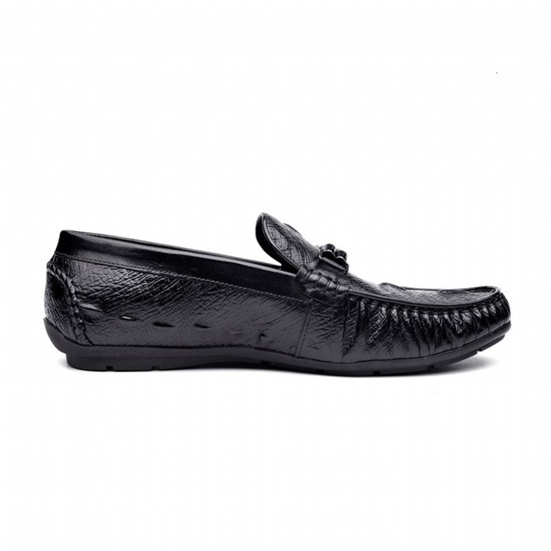 Ανδρικά Loafers Πολυτέλεια Croctex Leather Brogue - Μαύρο