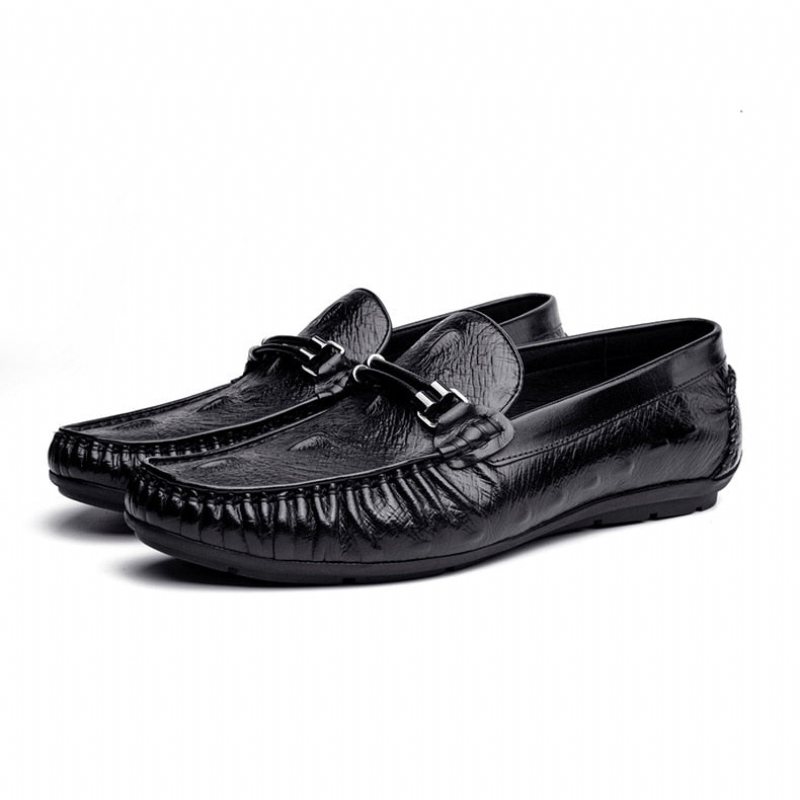 Ανδρικά Loafers Πολυτέλεια Croctex Leather Brogue - Μαύρο