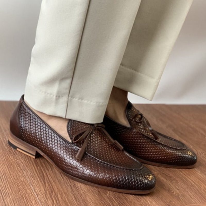 Ανδρικά Loafers Πολυτέλεια Croctex Slip On - Καφές