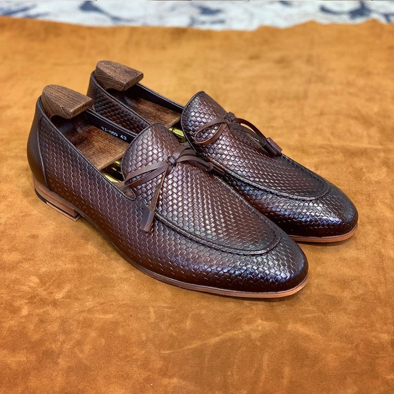 Ανδρικά Loafers Πολυτέλεια Croctex Slip On - Καφές