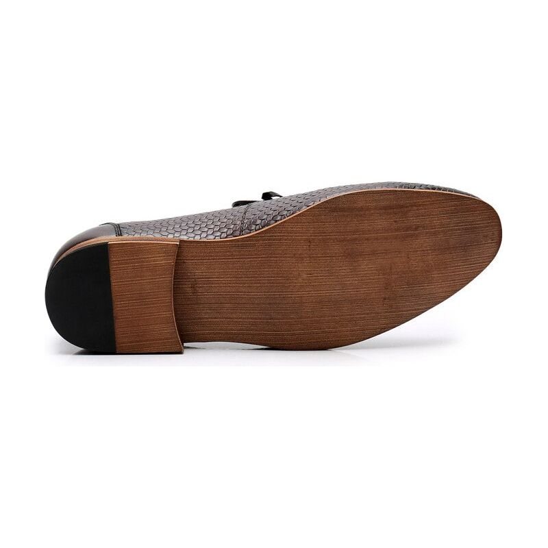 Ανδρικά Loafers Πολυτέλεια Croctex Slip On - Καφές