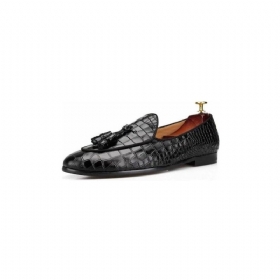 Ανδρικά Loafers Πολυτέλεια Croctex Slip-on Με Συμπαγές Σχέδιο