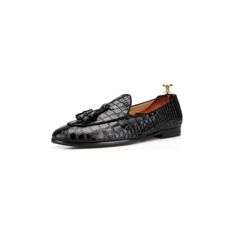 Ανδρικά Loafers Πολυτέλεια Croctex Slip-on Με Συμπαγές Σχέδιο