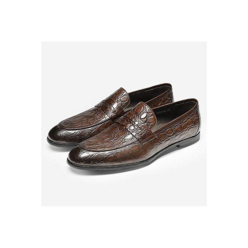 Ανδρικά Loafers Πολυτέλεια Croctex Summer Slip-on - Καφές