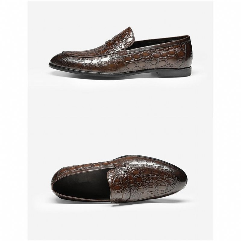 Ανδρικά Loafers Πολυτέλεια Croctex Summer Slip-on - Καφές