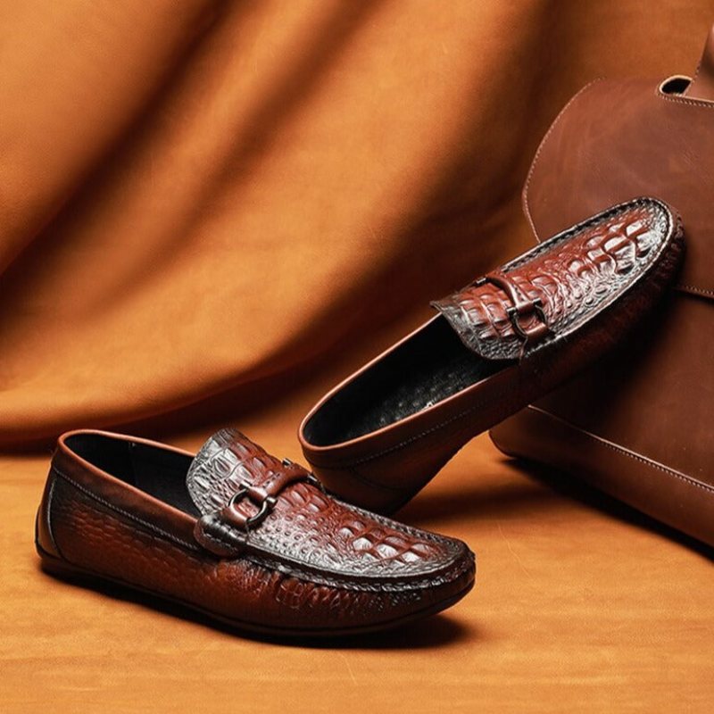 Ανδρικά Loafers Πολυτέλεια Croctex Αδιάβροχα Slip-on - Κόκκινο