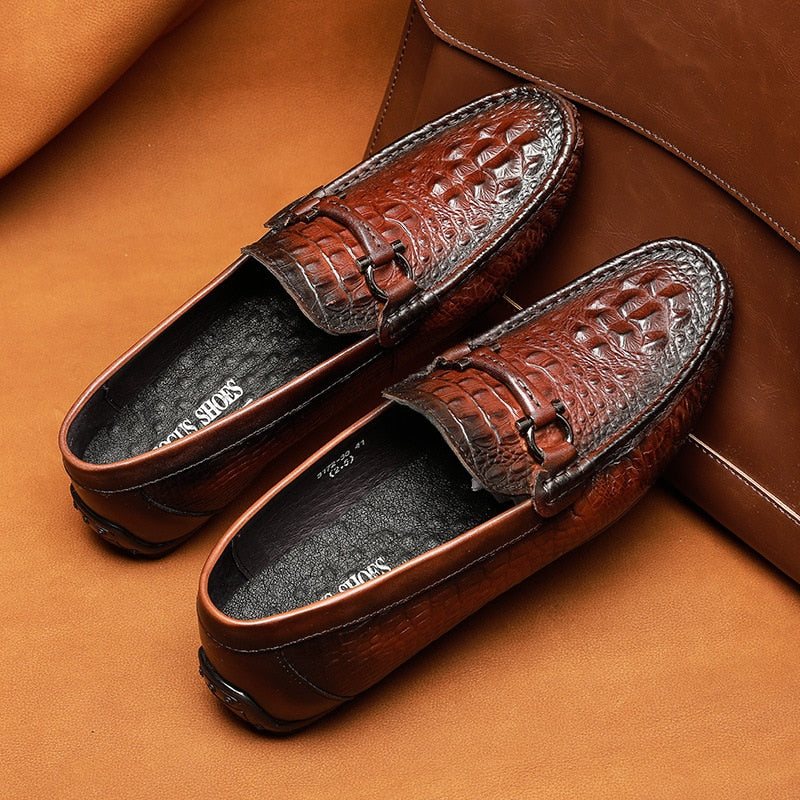 Ανδρικά Loafers Πολυτέλεια Croctex Αδιάβροχα Slip-on - Κόκκινο