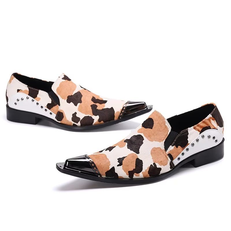 Ανδρικά Loafers Πολυτέλεια Exotic Pattern Γνήσιο Δερμάτινο Slip-on - Εξωτικός