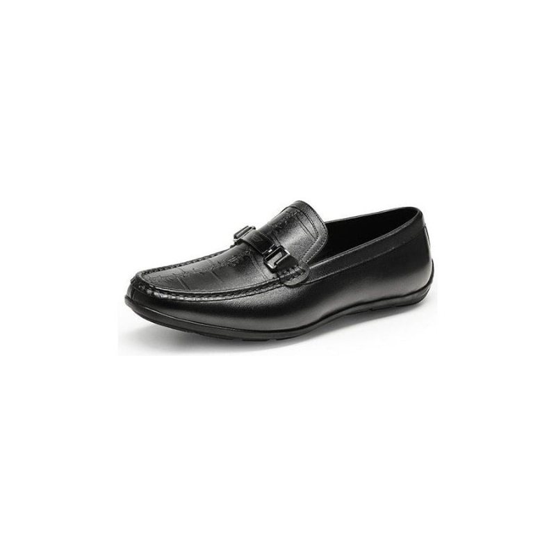 Ανδρικά Loafers Πολυτέλεια Exotic Waterproof Slip-on - Μαύρο