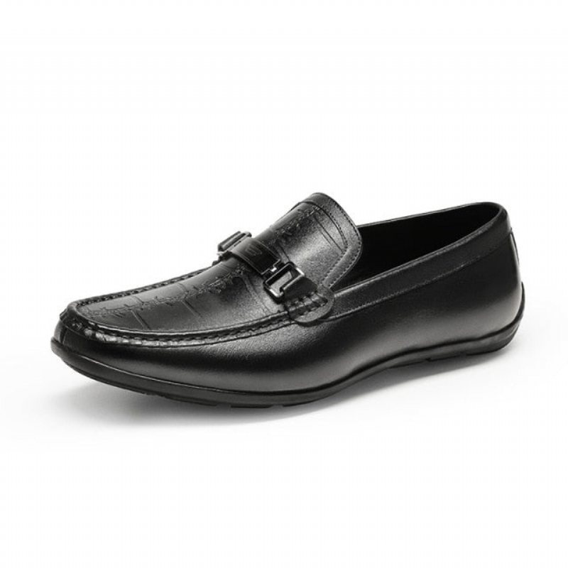 Ανδρικά Loafers Πολυτέλεια Exotic Waterproof Slip-on - Μαύρο