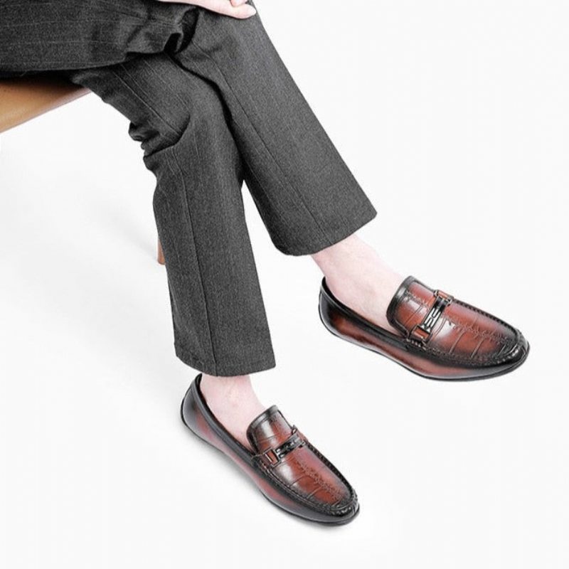 Ανδρικά Loafers Πολυτέλεια Exotic Waterproof Slip-on - Κόκκινο