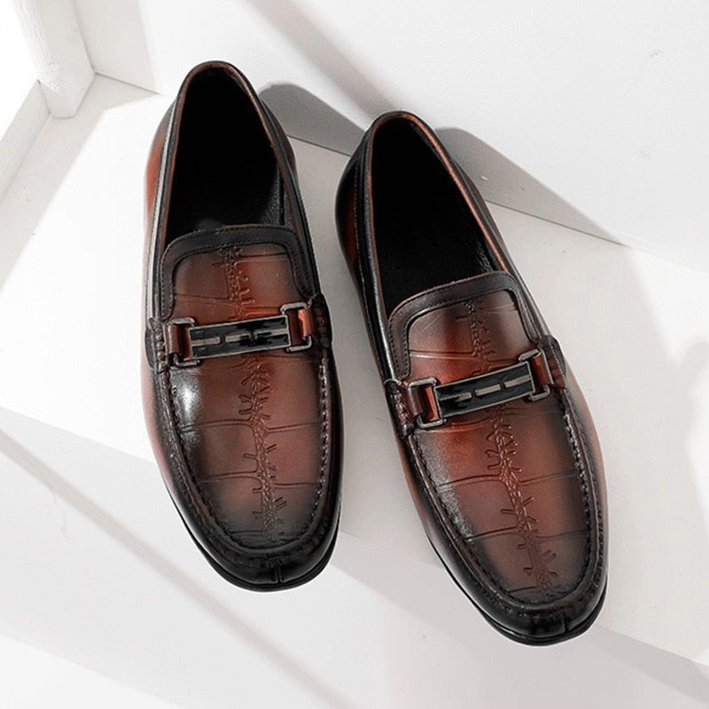 Ανδρικά Loafers Πολυτέλεια Exotic Waterproof Slip-on - Κόκκινο