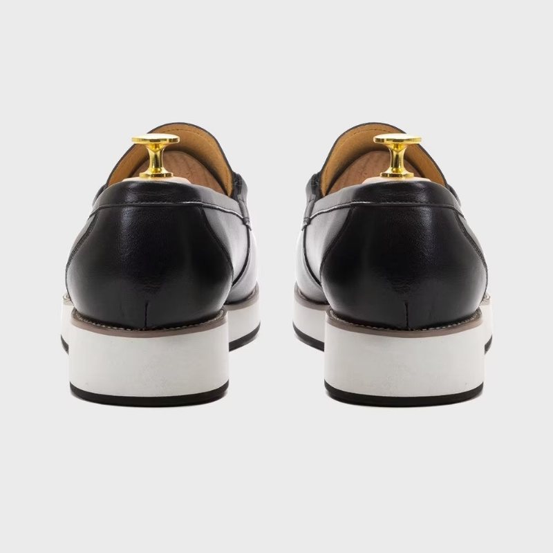 Ανδρικά Loafers Πολυτέλεια Leather Elegant Tassel - Μαύρο 