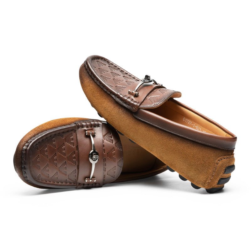 Ανδρικά Loafers Πολυτέλεια Rome Leather Slip-on Banquet - Καφές